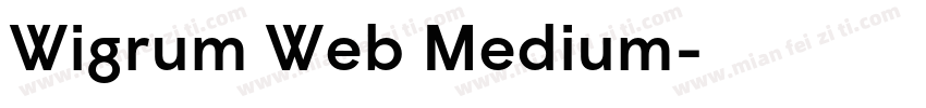 Wigrum Web Medium字体转换